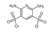 2,6-DIAMINOPYRIDINE-3,5-DISULFONYL DICHLORIDE Structure