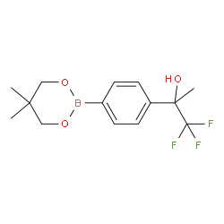 2-(4-(5,5-Dimethyl-1,3,2-dioxaborinan-2-yl)phenyl)-1,1,1-trifluoropropan-2-ol structure