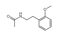 N-[2-(2-methoxyphenyl)ethyl]acetamide结构式