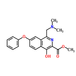 Methyl 1-[(dimethylamino)methyl]-4-hydroxy-7-phenoxy-3-isoquinolinecarboxylate Structure