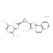Imidazo[2,1-f][1,6]naphthyridine, 2-[(1S,2S)-2-(5,8-dimethyl[1,2,4]triazolo[1,5-a]pyrazin-2-yl)cyclopropyl]-3-methyl- structure