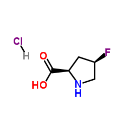 (2R,4R)-4-氟吡咯烷-2-羧酸盐酸盐结构式