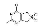 4-chloro-2-methyl-5,7-dihydrothieno[3,4-d]pyrimidine 6,6-dioxide Structure