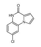 8-chloro-5H-pyrrolo[1,2-a]quinoxalin-4-one结构式