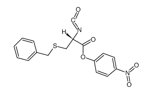 N-Carbonyl-S-benzyl-cystein-(p-nitro-phenylester)结构式