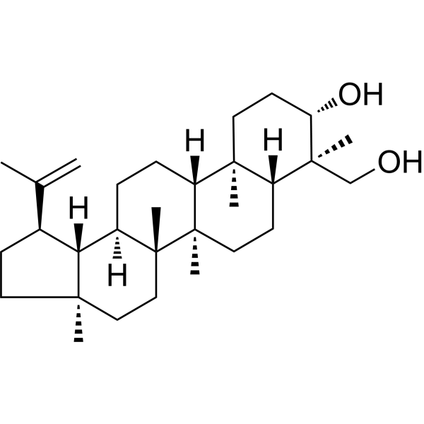 (3β)-Lup-20(29)-ene-3,23-diol structure