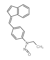 Benzenamine,N-ethyl-4-(1H-inden-1-ylidenemethyl)-N-nitroso-结构式