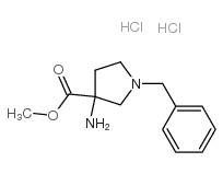 3-氨基-1-苄基-吡咯烷-3-羧酸甲酯双盐酸盐结构式