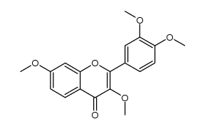 3,3',4',7-Tetramethoxyflavone结构式
