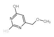 4-羟基-6-甲氧基甲基嘧啶-2-硫醇结构式