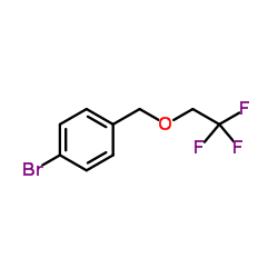 1-Bromo-4-[(2,2,2-trifluoroethoxy)methyl]benzene结构式