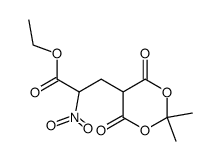 ethyl (+/-)-2,2-dimethyl-α-nitro-4,6-dioxo-1,3-dioxane-5-propanoate Structure