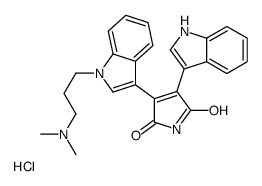 二吲哚基顺丁烯二酰亚胺 I盐酸结构式