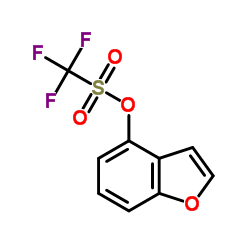 三氟甲磺酸苯并呋喃-4-酯结构式