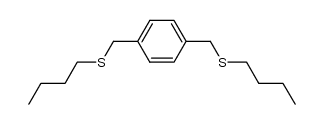 1,4-bis[(butylsulfanyl)methyl]benzene Structure