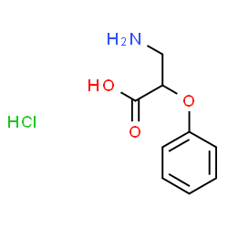 3-Amino-2-phenoxypropanoic acid hydrochloride结构式