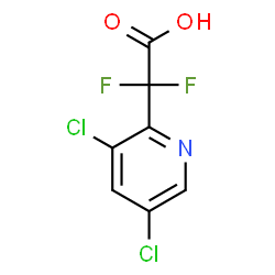 2-(3,5-二氯吡啶-2-基)-2,2-二氟乙酸结构式