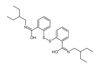 N-(2-ethylbutyl)-2-[[2-(2-ethylbutylcarbamoyl)phenyl]disulfanyl]benzamide Structure