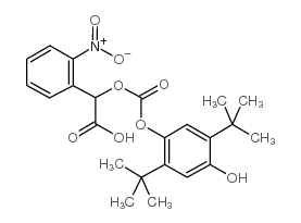 2-(2,5-ditert-butyl-4-hydroxyphenoxy)carbonyloxy-2-(2-nitrophenyl)acetic acid Structure