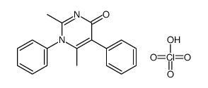 2,6-dimethyl-1,5-diphenylpyrimidin-4-one,perchloric acid结构式