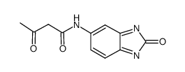 5-乙酰乙酰氨基苯并咪唑酮结构式