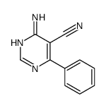 4-氨基-6-苯基-5-氰基嘧啶结构式