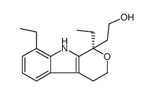 2-[(1R)-1,8-diethyl-4,9-dihydro-3H-pyrano[3,4-b]indol-1-yl]ethanol Structure