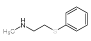 N-methyl-2-phenylsulfanylethanamine Structure