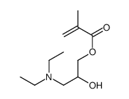 Methacrylic acid 3-diethylamino-2-hydroxypropyl ester Structure