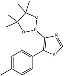 5-(4-Tolyl)thiazole-4-boronic acid pinacol ester Structure