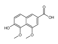 6-Hydroxy-4,5-dimethoxy-2-naphthoic acid Structure