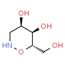 2H-1,2-Oxazine-4,5-diol, tetrahydro-6-(hydroxymethyl)-, (4R,5R,6S)-rel- (9CI) Structure