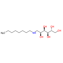 N-Octylglucamine Structure