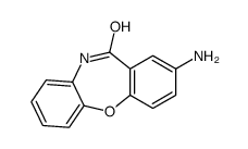 2-AMINO-10H-DIBENZO[B,F][1,4]OXAZEPIN-11-ONE结构式
