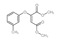 2-Butenedioic acid,2-(3-methylphenoxy)-, dimethyl ester, (E)- (9CI) Structure
