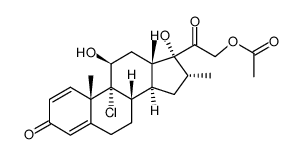 Icomethasone 21-Acetate Structure