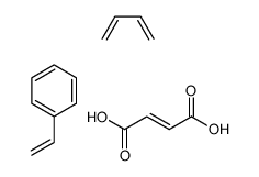 (2E)-2-丁烯二酸与1,3-丁二烯和乙烯基苯的聚合物结构式