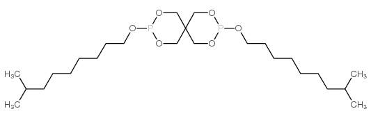 3,9-bis(isodecyloxy)-2,4,8,10-tetraoxa-3,9-diphosphaspiro[5.5]undecane structure
