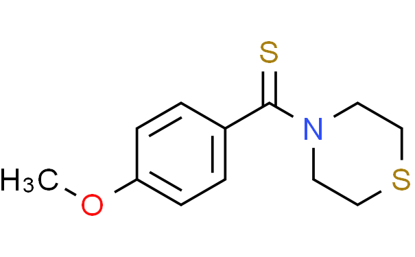 (4-甲氧基苯基)-4-硫代吗啉基-甲硫醇结构式