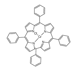 Chromium (III) tetraphenylporphine chloride Structure