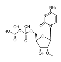 O2'-methyl-O5'-trihydroxydiphosphoryl-cytidine Structure