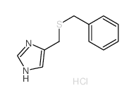 1H-Imidazole,5-[[(phenylmethyl)thio]methyl]-, hydrochloride (1:1)结构式