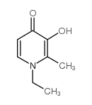 1-Ethyl-3-hydroxy-2-methyl-4(1H)-pyridinone结构式