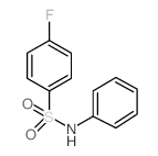 4-氟-N-苯基苯磺酰胺结构式