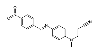 3-[甲基[4-[(4-硝苯基)偶氮]苯基]氨基]丙腈结构式
