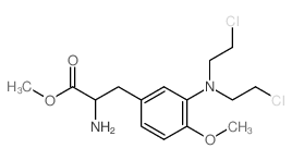 Alanine, 3-[3-[bis (2-chloroethyl)amino]-4-methoxyphenyl]-, methyl ester, dihydrochloride, L- picture