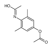 (4-acetamido-3,5-dimethylphenyl) acetate结构式