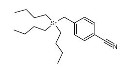 tributyl-(4-cyanobenzyl)tin结构式