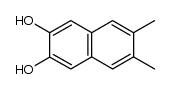 6,7-dimethyl-naphthalene-2,3-diol Structure