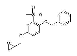 (2S)-2-[(3-methylsulfonyl-4-phenylmethoxyphenoxy)methyl]oxirane结构式
